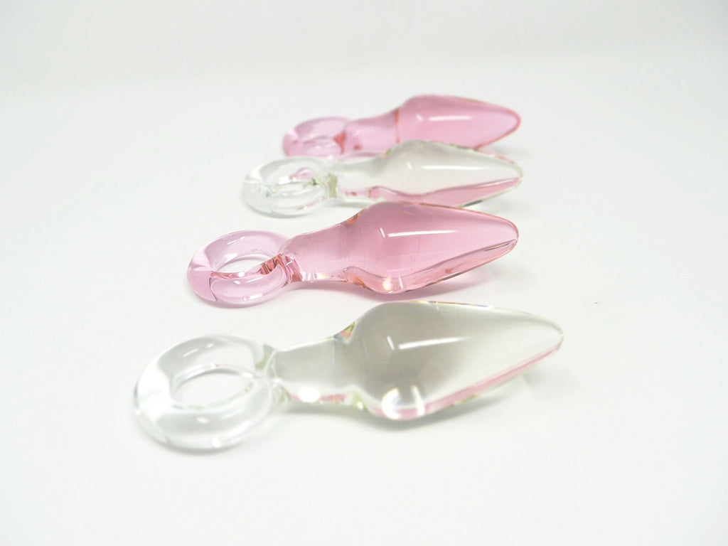 Glass Butt Plug - Tail Butt Plug Attachment Pink Kawaii Kittens & Kink Glass Butt Plug - Tail Butt Plug Attachment Pink Kawaii Kittens & Kink