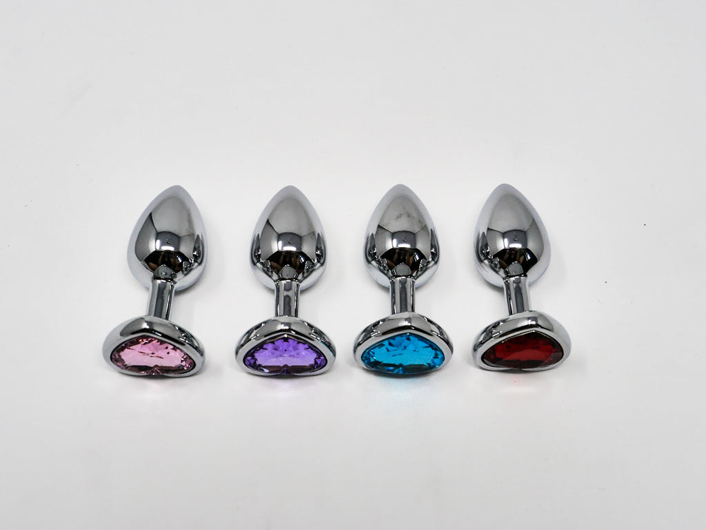 Cute Diamond Heart Butt Plugs Kawaii - Pink, Red, Blue, Purple Colour Kittens & Kink Cute Diamond Heart Butt Plugs Kawaii - Pink, Red, Blue, Purple Colour Kittens & Kink